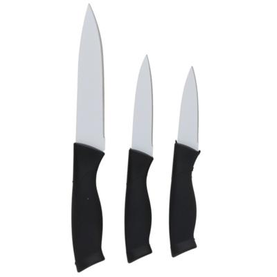 Gerimport Keukenmessen / schilmessen set - 3x stuks - RVS - scherpe messen