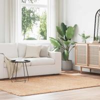 VidaXL Hoogpolig vloerkleed navarra 160x230 cm polyester beige