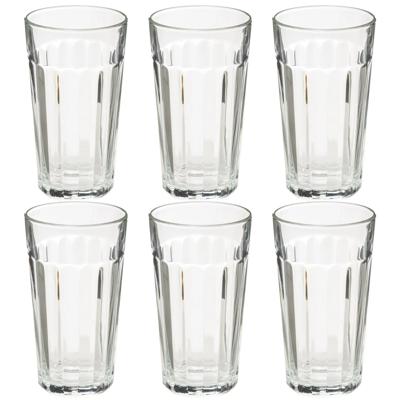 Secret de Gourmet water/sap glazen Lorenz - 6x stuks - 350 ml - glas - Drinkglazen - Waterglazen