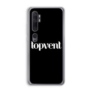Topvent Zwart: Xiaomi Mi Note 10 Transparant Hoesje