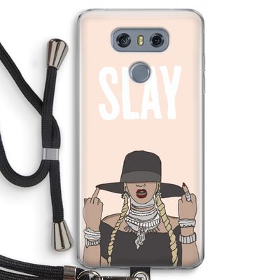 Slay All Day: LG G6 Transparant Hoesje met koord