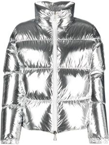 Moncler doudoune à effet métallisé - Gris