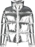 Moncler doudoune à effet métallisé - Gris - thumbnail