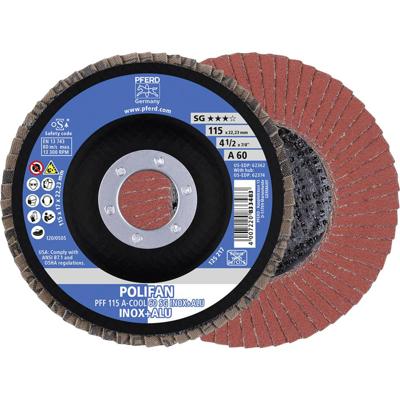 PFERD TOOLS 67656115 PFF 115 A-COOL 60 SG INOX+ALU Lamellenschijf Diameter 115 mm 10 stuk(s)
