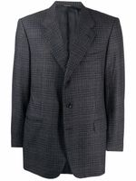 Lanvin Pre-Owned blazer à carreaux (années 1990) - Bleu