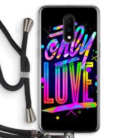 Only Love: OnePlus 7 Transparant Hoesje met koord