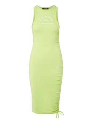 Karl Lagerfeld robe en coton biologique à logo imprimé - Vert