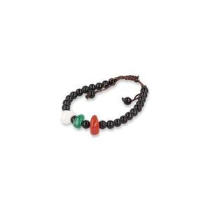 Edelsteen Armband Onyx met Italia (Bergkristal/ Carneool/ Groene Agaat)