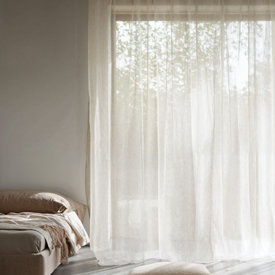 Vitrage Gordijnen - Haken of Ringen maat: 250 x 150 cm - materiaal: Polyether - Dekbed-Discounter.nl