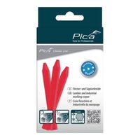 Pica Markeerkrijt | rood | zonder papier | Pica Classic ECO 591 | 12 stuks - 591/40 - 591/40