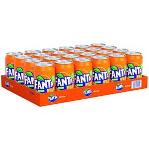 Fanta Orange 330 ml. / tray 24 blikken (+Nederlands statiegeld)