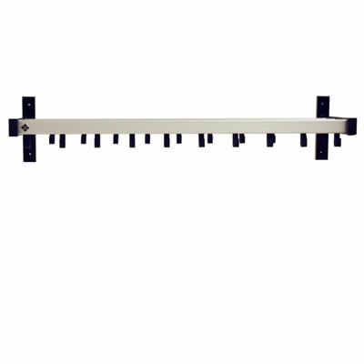 Basic Pro-line wandgarderobe met 19 haken - grijs/zwart