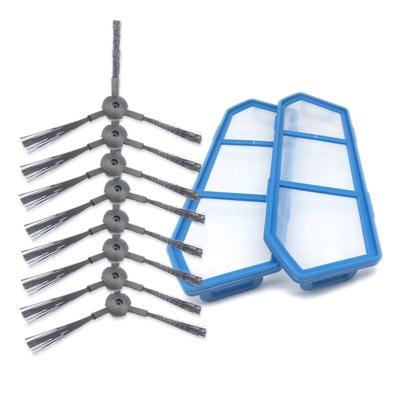 XI220 4 paar K614 side brushes + I205 Initial effect filter voor ILIFE A4/A4S/A6