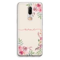 Rozen: OnePlus 6 Transparant Hoesje