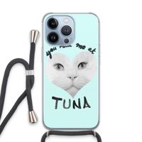 You had me at tuna: iPhone 13 Pro Transparant Hoesje met koord