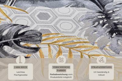 Hanse Home - Flair In- und Outdoor Carpet Gold Leaves - 80x165 cm