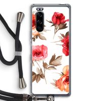 Roosjes: Sony Xperia 5 Transparant Hoesje met koord