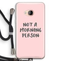 Morning person: HTC U Play Transparant Hoesje met koord