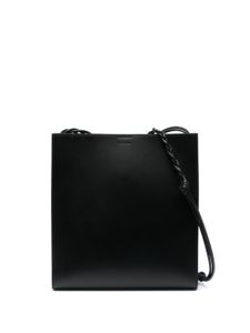 Jil Sander sac porté épaule en cuir à logo embossé - Noir