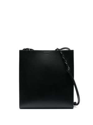 Jil Sander sac porté épaule en cuir à logo embossé - Noir