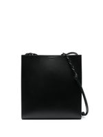 Jil Sander sac porté épaule en cuir à logo embossé - Noir