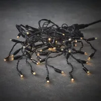 Luca Lighting koppelbare kerstverlichting Connect 24 icicle warm wit 49LED 300x40cm