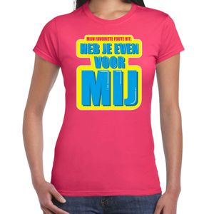 Heb je even voor mij foute party shirt roze dames 2XL  -