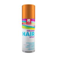 Carnaval haarverf - oranje - spuitbus - 125 ml - haarspray