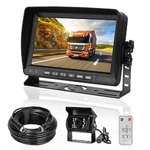 718D 7 inch(es) TFT-LCD 600TVL 480 TV-Lijnen CCD Bekabeld 120 graden 7 inch(es) Auto achteruitkijkset Waterbestendig / Nacht Zicht / Aanpassing van de helderheid voor Bus / Vrachtwagen Lightinthebox