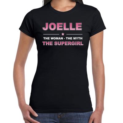 Joelle Voornaam cadeau - The Woman, The myth the legend - zwart - voor dames - verjaardag