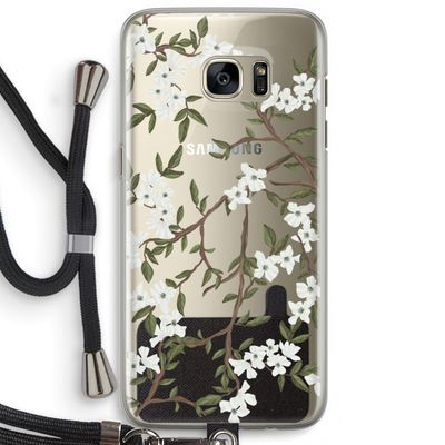 Blossoming spring: Samsung Galaxy S7 Edge Transparant Hoesje met koord