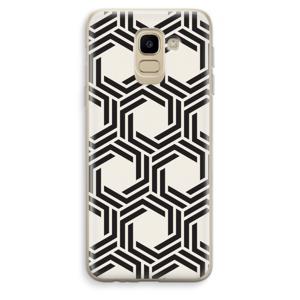 Geometrisch patroon: Samsung Galaxy J6 (2018) Transparant Hoesje