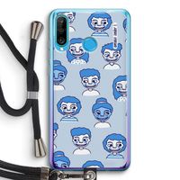 Gezichtjes: Huawei P30 Lite Transparant Hoesje met koord