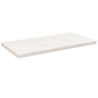 Tafelblad rechthoekig 80x40x2,5 cm massief grenenhout wit Tafelblad rechthoekig 80x40x2,5 cm massief grenenhout wit
