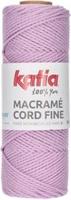 Katia Macramé Cord Fine 213 Kauwgom roze