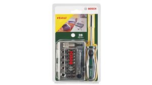 Bosch Accessoires De 27-delige schroefbitset met ratel en handschroevendraaier - 2607017331