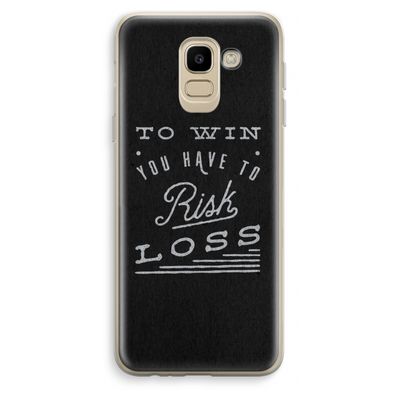 Risk loss: Samsung Galaxy J6 (2018) Transparant Hoesje