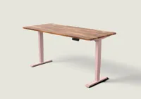 Desktronic HomePro bureau Zachtroze / Massief Walnoot / 180x80 cm Desktronic HomePro bureau Zachtroze / Massief Walnoot / 180x80 cm