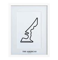 Formule 1 Circuit The Americas Austin 3D Print - Wit Formule 1 Circuit The Americas Austin 3D Print - Wit