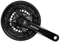 Shimano crankstel tourney cg triple 28-38-48 170mm zw. -4mm