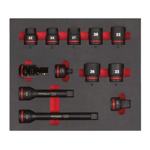 Milwaukee Doppenset | Foam inlay | 3/4" | 12-delig - 4932493396
