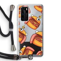 Hamburger: Huawei P40 Transparant Hoesje met koord