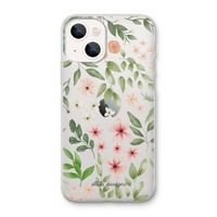 Botanical sweet flower heaven: iPhone 13 mini Transparant Hoesje