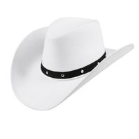 Witte verkleed cowboyhoed Wichita voor dames   - - thumbnail