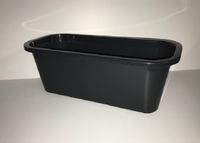 Bloembak Zwart lengte 50cm - thumbnail