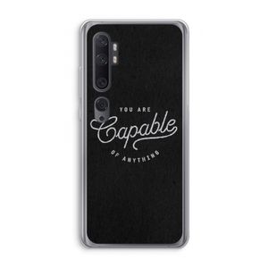 Capable: Xiaomi Mi Note 10 Pro Transparant Hoesje