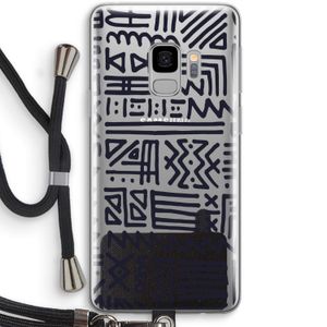 Marrakech print: Samsung Galaxy S9 Transparant Hoesje met koord