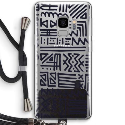 Marrakech print: Samsung Galaxy S9 Transparant Hoesje met koord