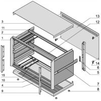 nVent SCHROFF 24576001 Behuizing 155.5 x 266 Meerdere kleuren 1 stuk(s)