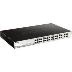 D-Link DGS-1210-24P Managed L2 Gigabit Ethernet (10/100/1000) Power over Ethernet (PoE) Zwart